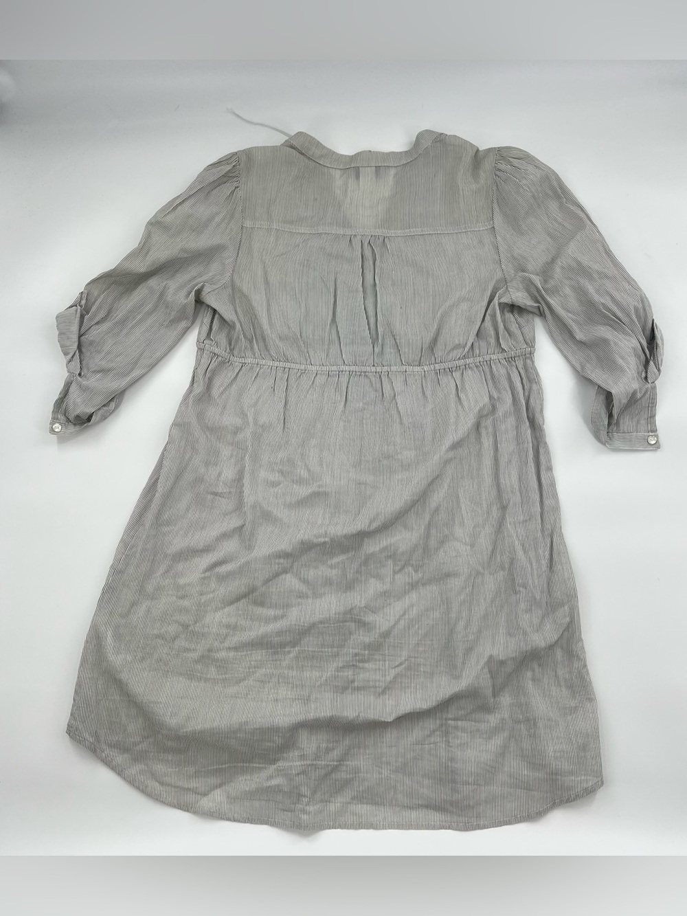 H&M Light Gray Button-Front Mini Dress - Picture 3 of 10